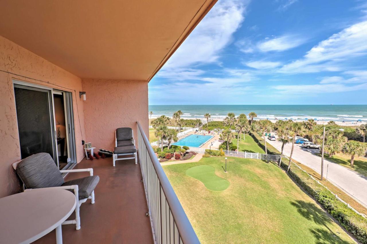 Oceanfront Cocoa Beach Condo With View Walk To Pier Zewnętrze zdjęcie